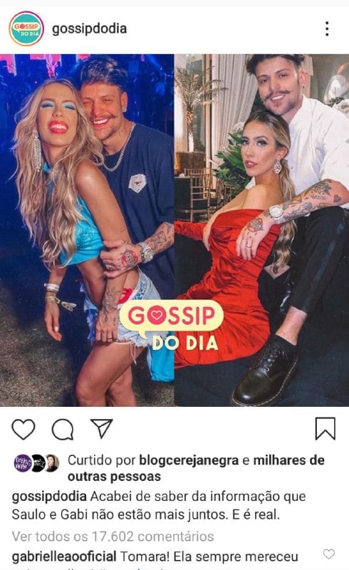 Saulo e Gabi Brandt terminam casamento após descoberta de traições