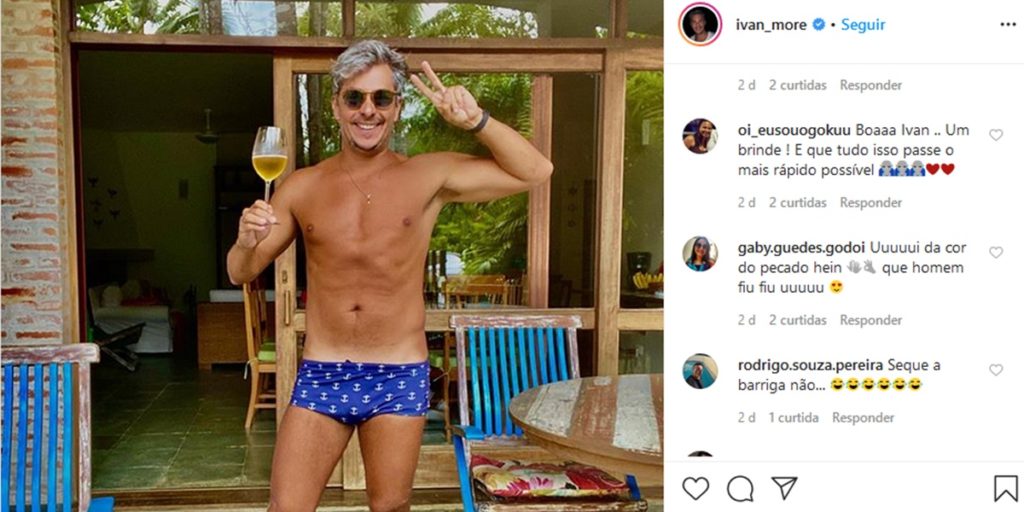 Ivan Mor Ex Globo Deixa Volume Exposto Em Foto S De Sunga Hom O