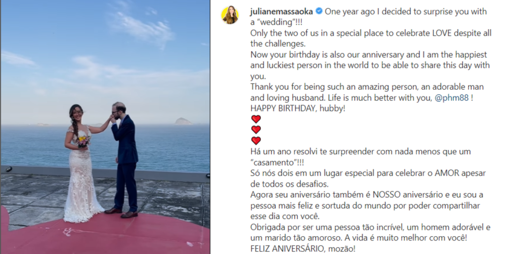 Ju Massaoka Vive Rela O E Casou Em Segredo Zero Convidados