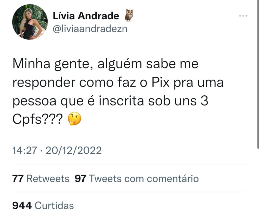 Ex Peoa Insinua Que Marido De L Via Andrade D Em Cima Dela