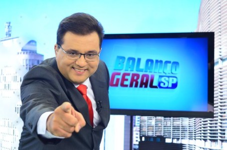 Geraldo volta ao comando do Balanço Geral da Record (Foto: Reprodução)