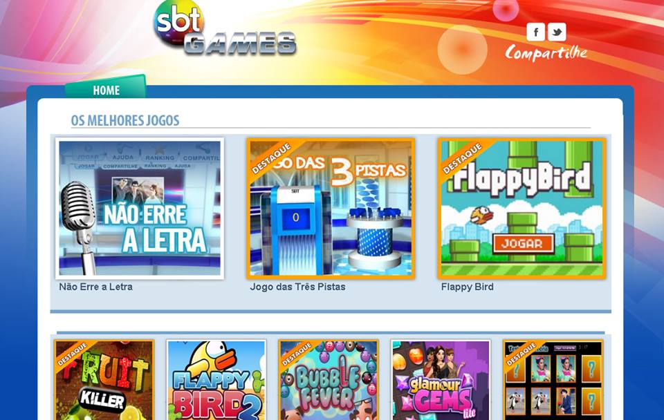 SBT lança plataforma de jogos on-line grátis.