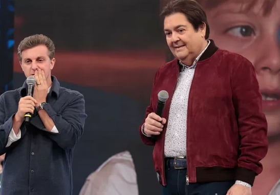 Luciano Hcuk no Faustão (Foto reprodução)