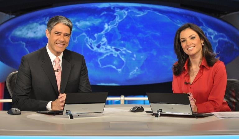 William Bonner teria expulsado Patrícia Poeta do Jornal Nacional (Foto divulgação)