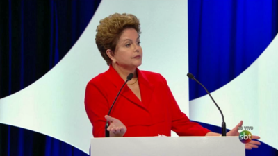 Presidente Dilma Rousseff parecia nervosa no debate