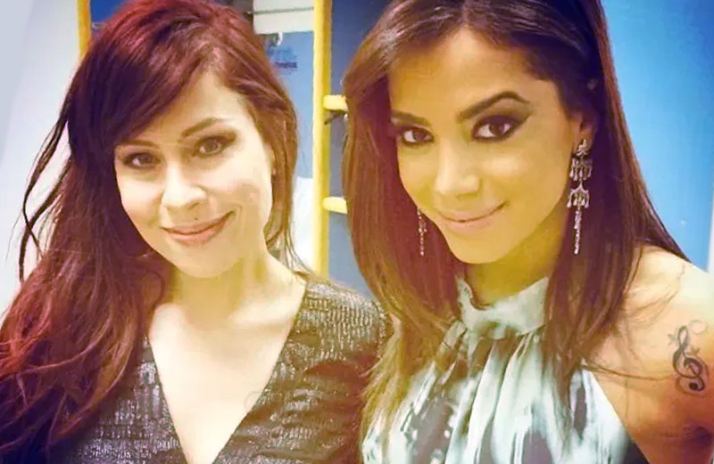 Anitta e Pitty na época da polêmica na Globo (Foto: Reprodução)