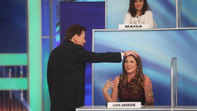 Silvio Santos e Lívia Andrade (Foto: Reprodução)