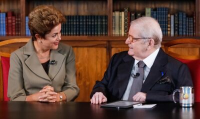 Presidente Dilma Rousseff durante entrevista ao Jô Soares
(Foto: Roberto Stuckert Filho/PR)