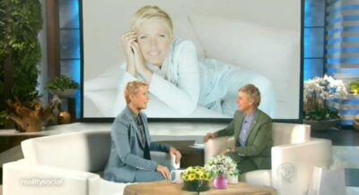 Xuxa e Ellen DeGeneres  (Foto: Reprodução / TV Record)