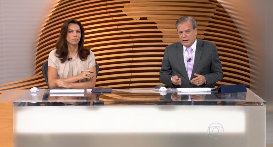 Ana Paula Araújo e Chico Pinheiro comandam o Bom Dia Brasil (Foto: Reprodução/Globo)