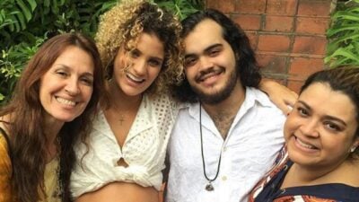 Preta Gil, o filho e a nora (Foto: Reprodução/Instagram)