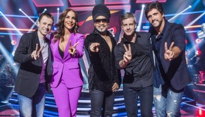 Tiago Leifert, Ivete Sangalo, Carlinhos Brown, Victor e Léo (Foto: Globo/Caiuá Franco)