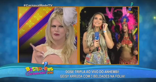 Val Machiori E Geisy Arruda Armam Barraco Ao Vivo No Bastidores Do