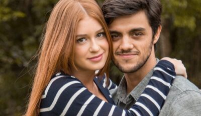 Eliza (Marina Ruy Barbosa) e Jonatas (Felipe Simas) em 