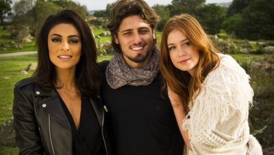 Carolina (Juliana Paes), Rafael (Daniel Rocha) e Eliza (Marina Ruy Barbosa) no Uruguai
(Foto: Globo/João Miguel Júnior)