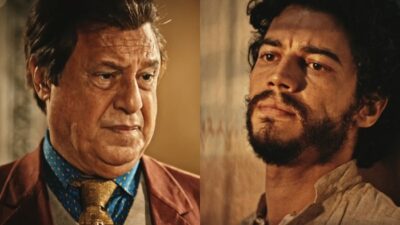 Afrânio (Antonio Fagundes) e Martin (Lee Taylor) em cenas de 