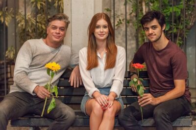 Arthur (Fábio Assunção), Eliza (Marina Ruy Barbosa) e Jonatas (Felipe Simas)
(Foto: Globo/Artur Meninea)