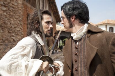 Xavier (Bruno Ferrari) e Rubião (Mateus Solano) em 