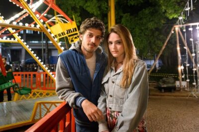 Pedro (Chay Suede) e Helô (Isabelle Drummond) em 