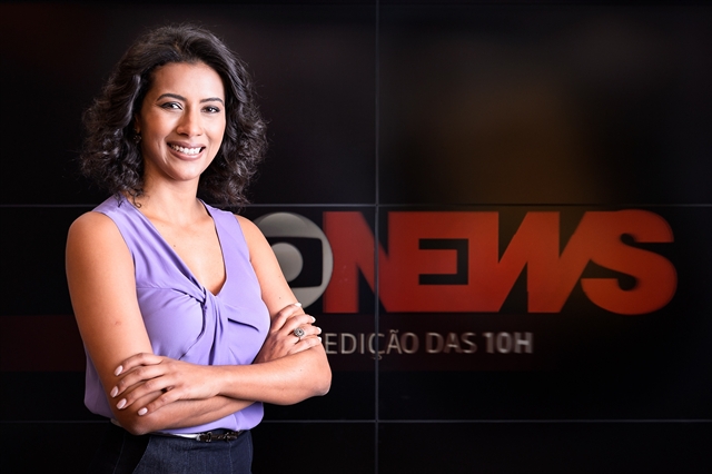 Aline Midlej é um dos destaques da GloboNews (foto: Ramón Vasconcellos/TV Globo)