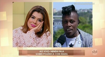 Mara ouviu direito de resposta da cantora Neném durante o programa 