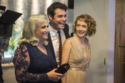 Magnólia (Vera Holtz), Ciro (Thiago Lacerda) e Vitória  (Camila Morgado)