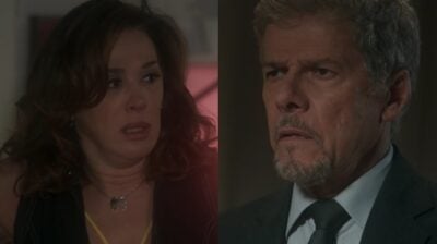 Salete (Claudia Raia) e Tião (José Mayer) em cenas de 