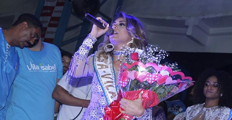 Cantora Lexa na escola de Samba carioca (Foto: Divulgação)