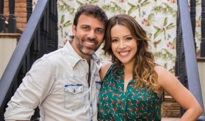 Marcelo Faria e Renata Dominguez. (Foto: Paulo Belote/Divulgação/Globo)