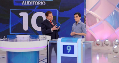 Silvio Santos e Dudu Camargo. (Foto: Divulgação/SBT)