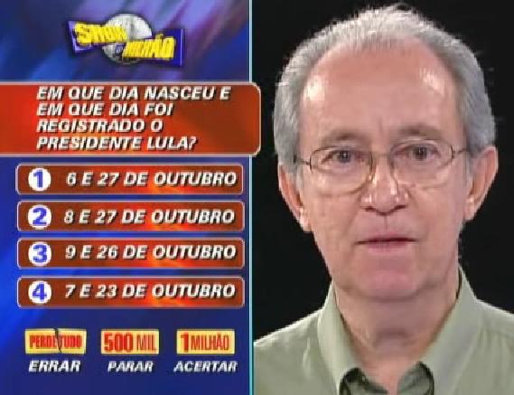 Participante do Show do Milhão quase ganha e processa Silvio