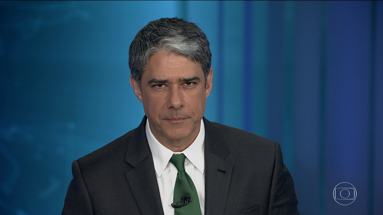 William Bonner no comando do "Jornal Nacional" (Foto: Reprodução/Globo)