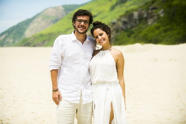 Renato (Jayme Matarazzo) e Nanda (Amanda de Godoi) em "Malhação: Pro Dia Nascer Feliz" (Foto: Globo/João Miguel Júnior)