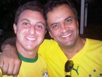 Luciano Huck e Aécio Neves (Foto: Reprodução)