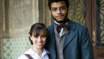 Libério (Felipe Silcler) e Cecília (Isabella Dragão) (Foto: Divulgação / Globo)