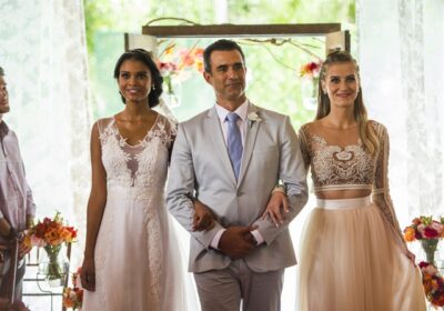 Joana (Aline Dias), Ricardo (Marcos Pasquim) e Bárbara (Barbara França)
(Foto: Globo/João Miguel Júnior)