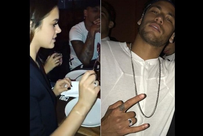 Bruna Marquezine e Neymar surgem usando aliança diferente e chamam a atenção