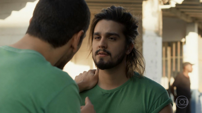 Luan Santana na novela "Rock Story" (Foto: Reprodução)