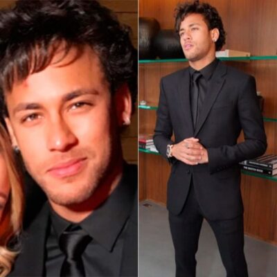 Neymar com novo visual (Foto: Reprodução)