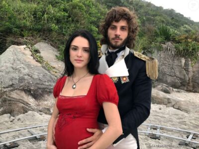 Os protagonistas da novela nos bastidores de 