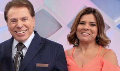 Silvio Santos e Mara Maravilha no 