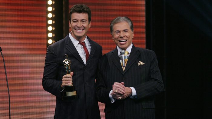 Rodrigo Faro e Silvio Santos (Foto: Divulgação)