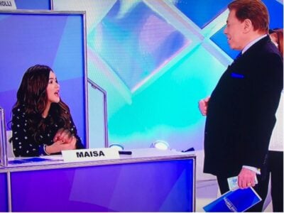 Silvio Santos recebeu Maisa após toda polêmica com Dudu Camargo (Foto reprodução: SBT)