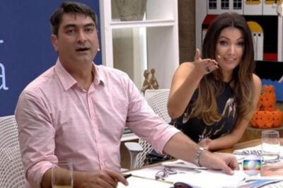 Patrícia e Zeca Camargo no comando do É de Casa. (Foto: Reprodução/Globo)