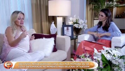 Eliana se emocionou em entrevista exclusiva (Foto reprodução)