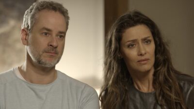 Eugênio (Dan Stulbach) e Joyce (Maria Fernanda Cândido) em cena de 