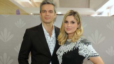 Flávia e o marido Otaviano Costa. (Foto: Divulgação)