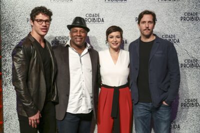 José Loreto, Ailton Graça, Regiane Alves e Vladimir Brichta no lançamento de 'Cidade Proibida'
(Foto: Globo/Marilia Cabral/Mauricio Fidalgo)