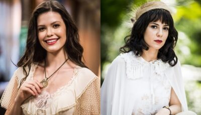 Maria Vitória (Vitória Strada) e Lucinda (Andreia Horta) em 'Tempo de Amar'
(Foto: Globo/João Miguel Júnior)