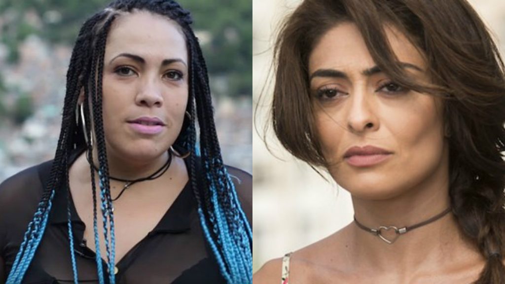 Fabiana Escobar e Bibi Perigosa da novela (Foto: Reprodução)